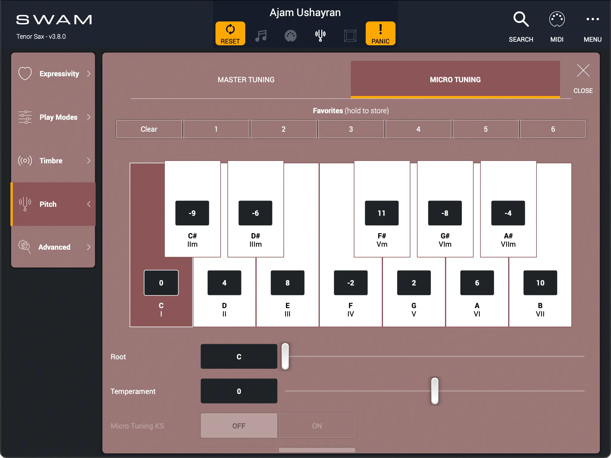 Pitch - Micro Tuning
